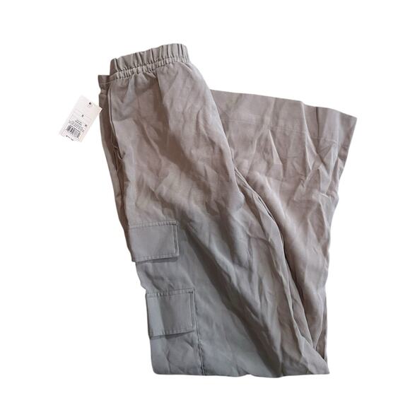 a new day Pants - A New Day Womens Pants Cream Size S Cargo High Rise Tapered Rayon Blend
